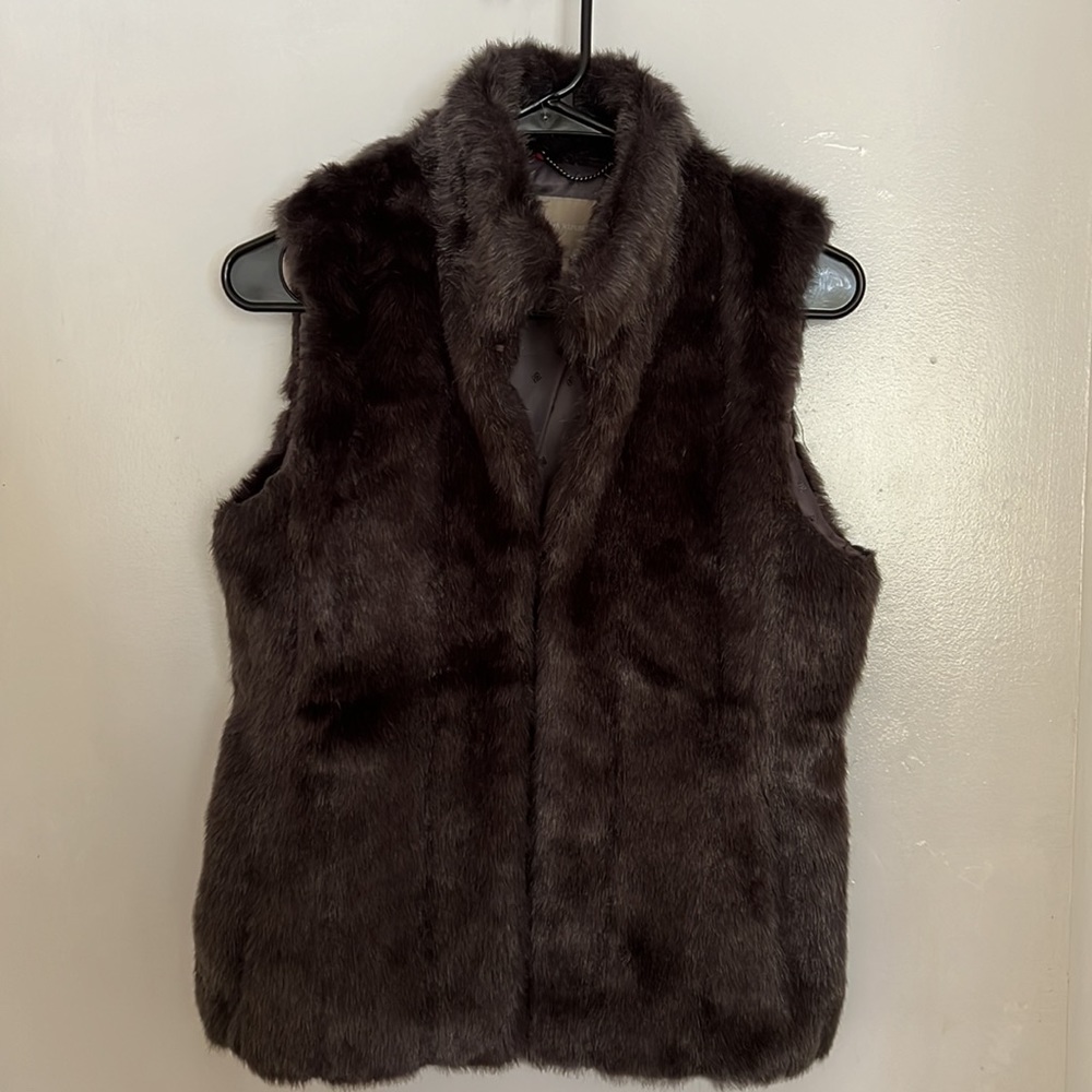 Banana Republic Faux Fur Vest